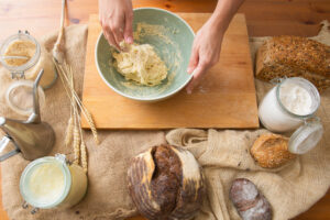 membuat sourdough